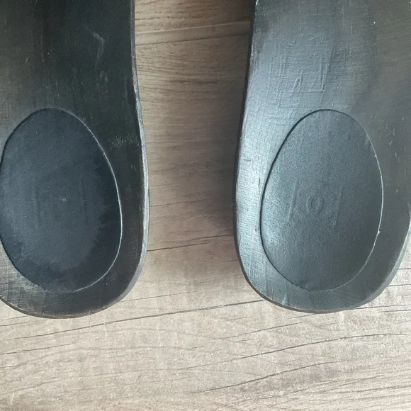 CHANEL authentic old school Dr. Scholl style slides flip flops size 41 EU 10 US
